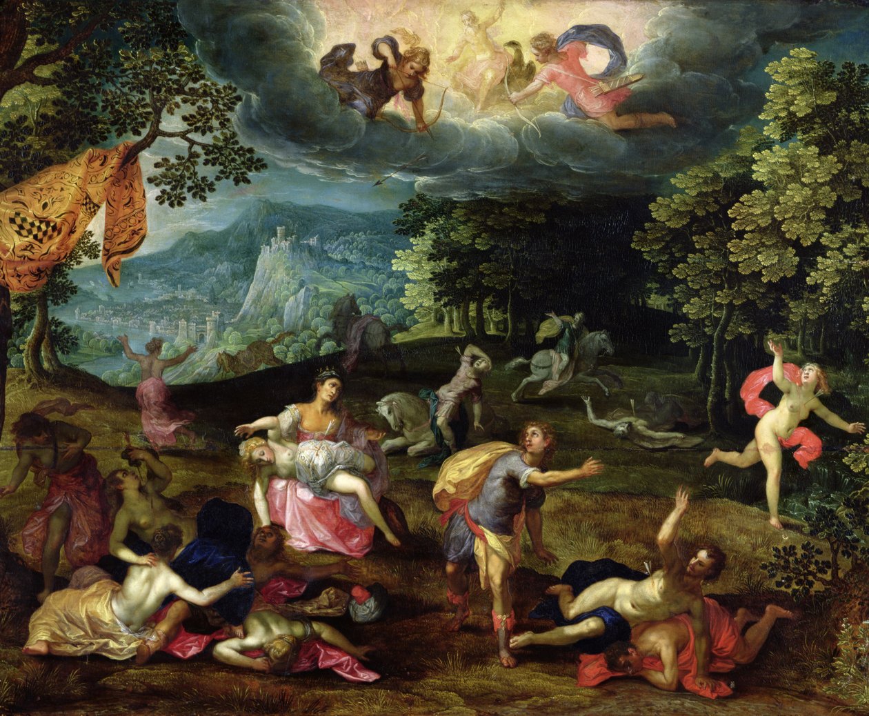 Die Bestrafung der Niobe von Tobias Verhaecht