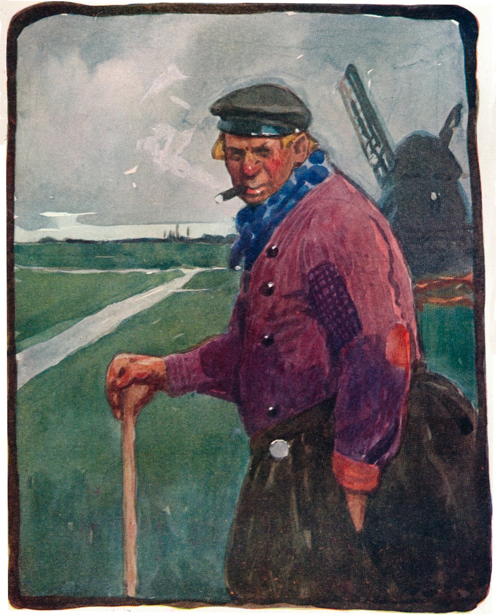 Ein Volendamer, 19. Jahrhundert 1914-1915 von Tom Browne