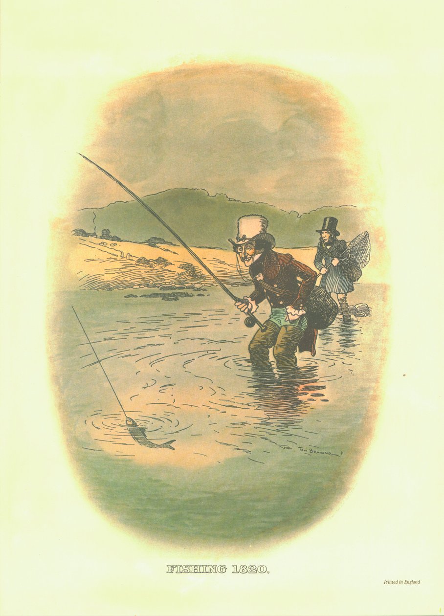Angeln, 1820, ca. 1910 von Tom Browne