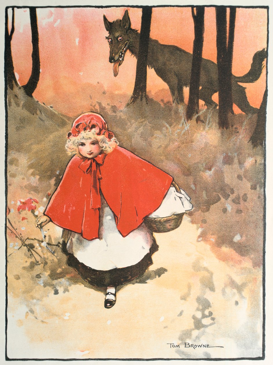 Szene aus Rotkäppchen, 1900 von Tom Browne