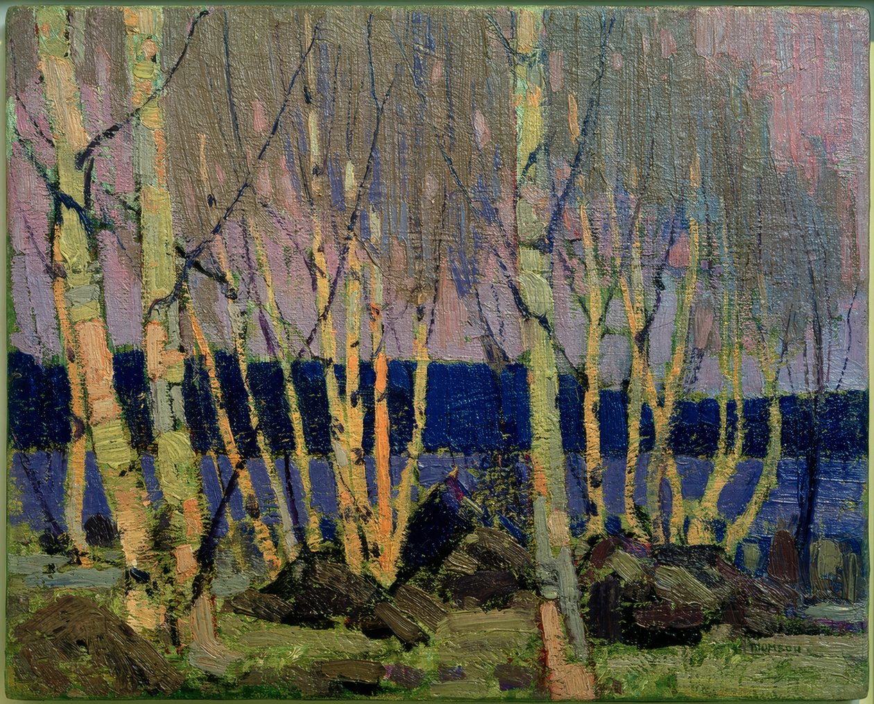 Abend, Kanu-See von Tom Thomson