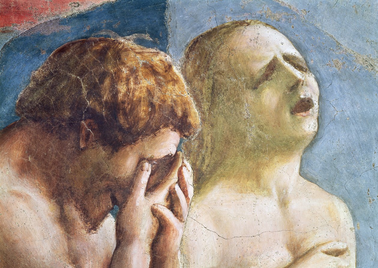 Adam und Eva aus dem Paradies verbannt, ca. 1427 (Detail) von Tommaso Masaccio