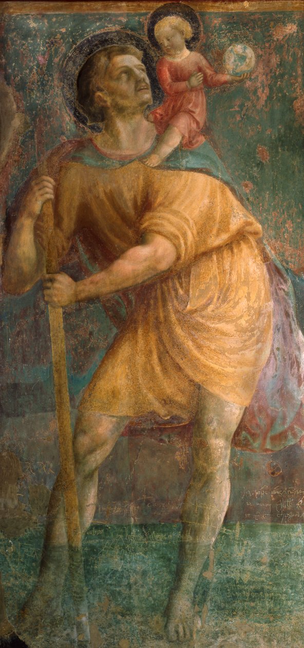 Heiliger Christophorus von Tommaso Masaccio