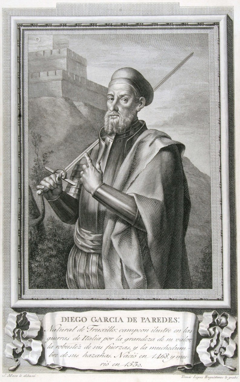 Porträt von Diego García de Paredes (1468 - 1533) von Tomás López Enguídanos
