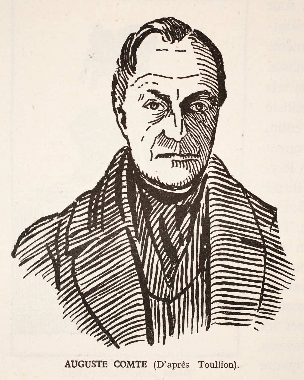 Auguste Comte von Tony Toullion