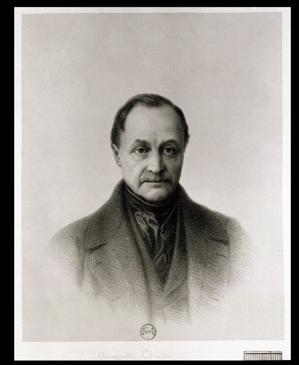 Porträt von Auguste Comte (1798-1857), französischer Philosoph von Tony Toullion