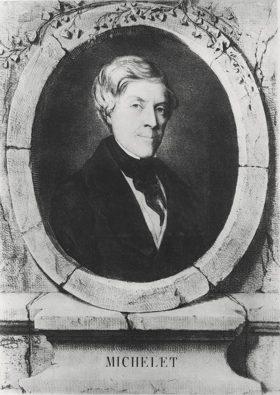 Porträt von Jules Michelet, 1843 von Tony Toullion