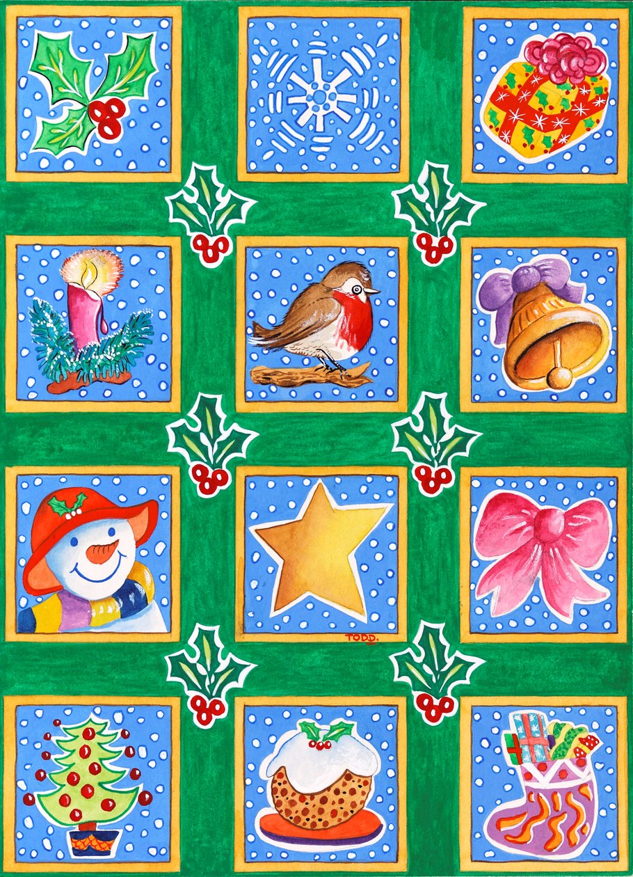 12 Quadrate für Weihnachten von Tony Todd