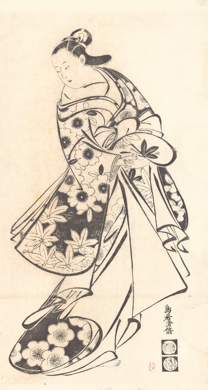Kurtisane von Torii Kiyomasu I