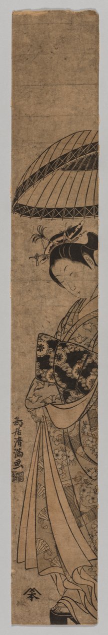 Eine schöne Frau von Torii Kiyomitsu