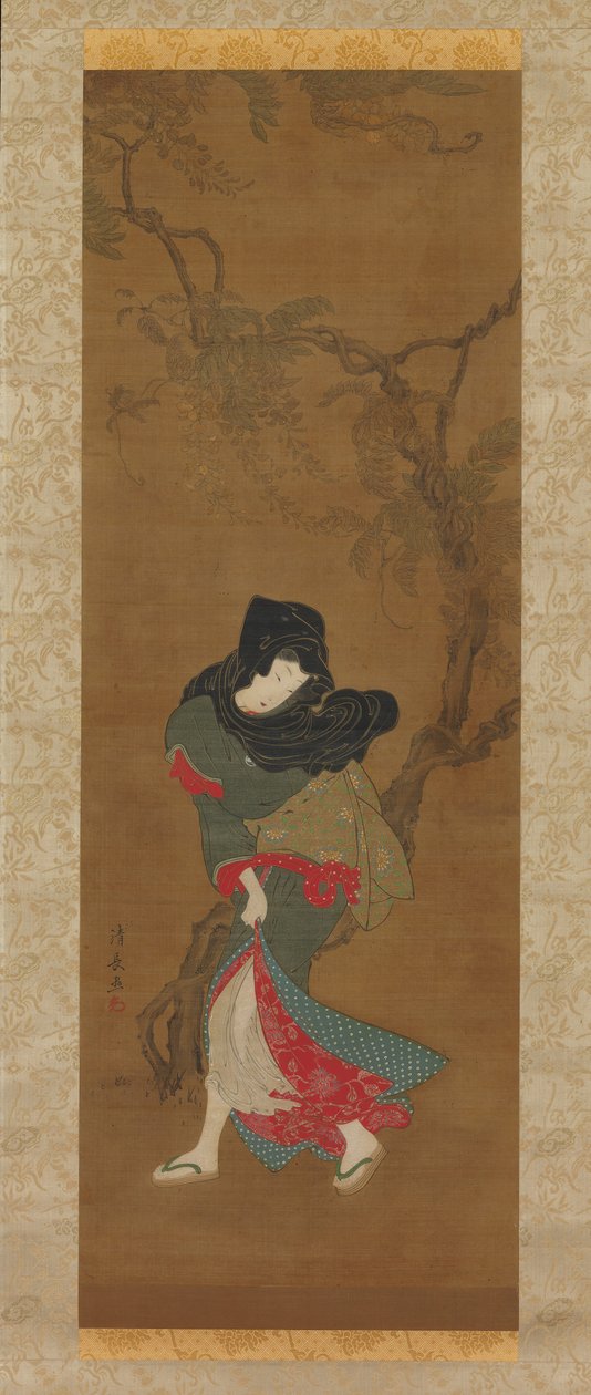 Schönheit im Sommerwind, 18. Jahrhundert von Torii Kiyonaga