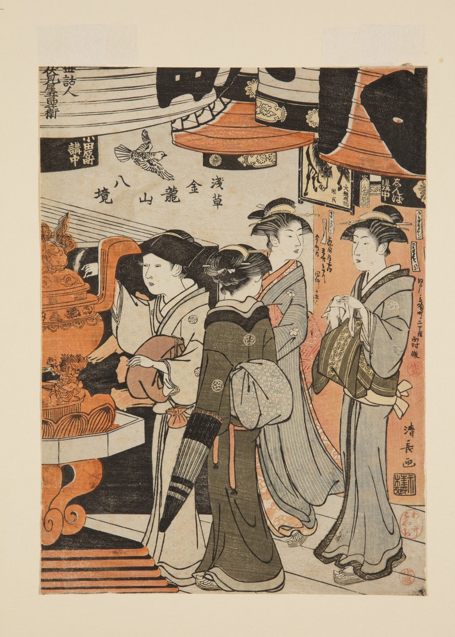 Im Sensō-ji Tempel von Torii Kiyonaga