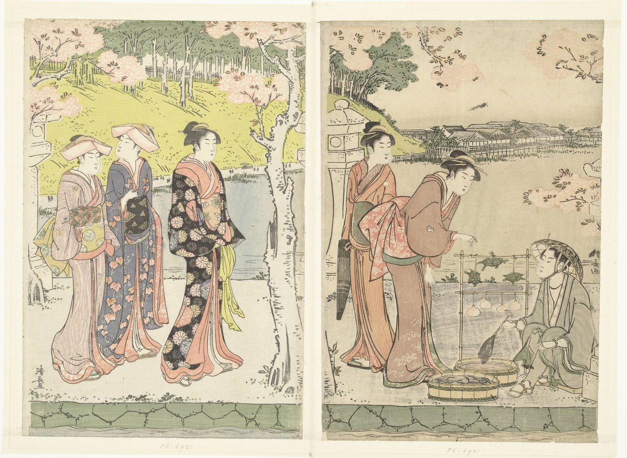 Schildkrötenverkäufer von Torii Kiyonaga