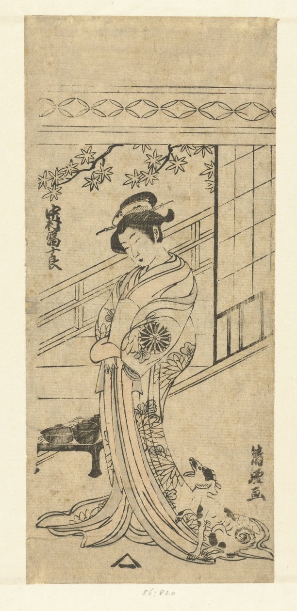 Nakamura Tomijuro in Frauenrolle von Torii Kiyotsune