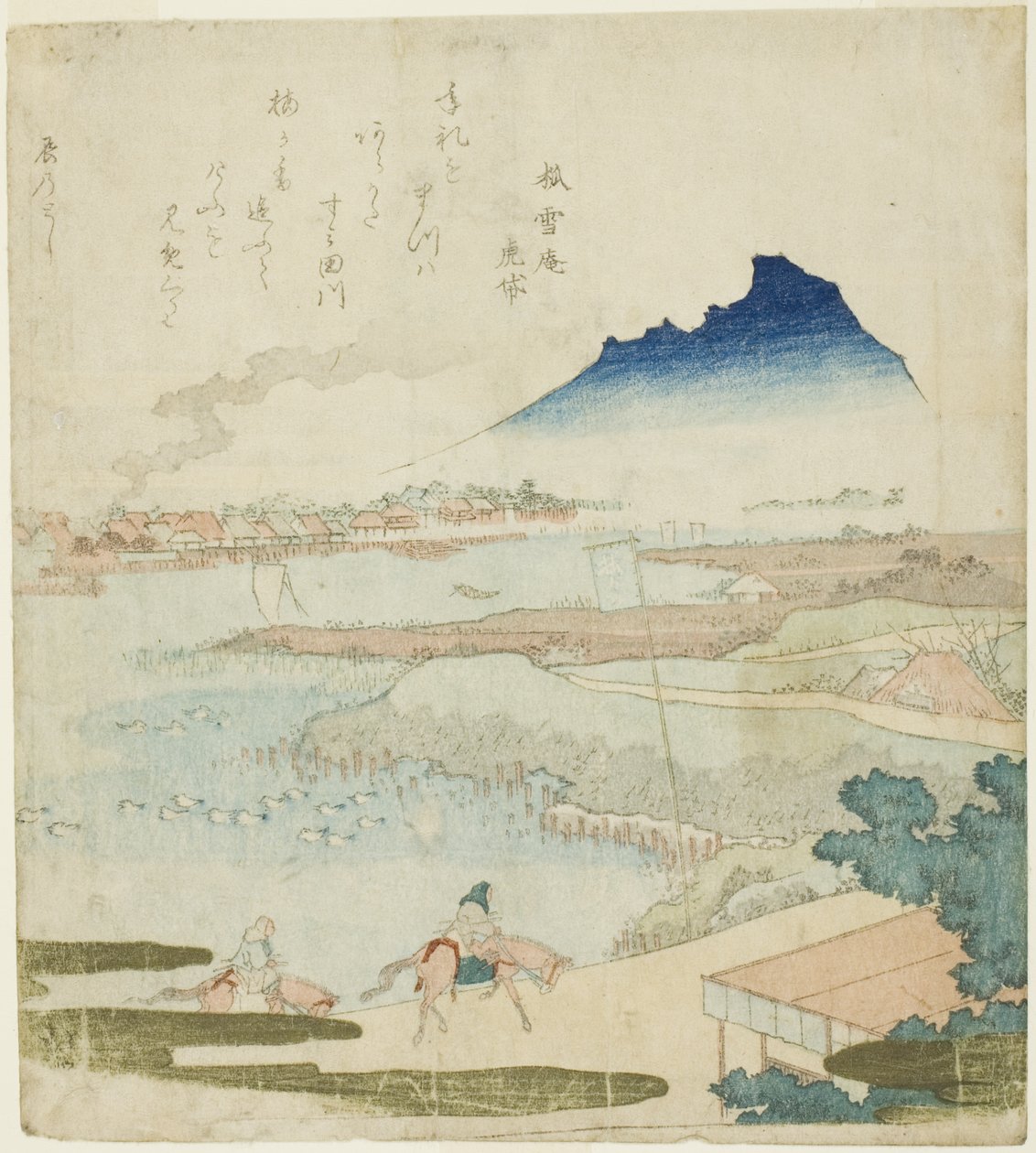 Blick auf den Sumida-Fluss von Totoya Hokkei