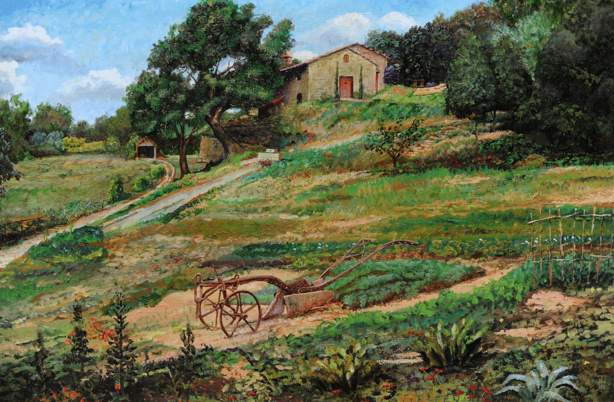 Pflug, Cortona, 1999 von Trevor Neal