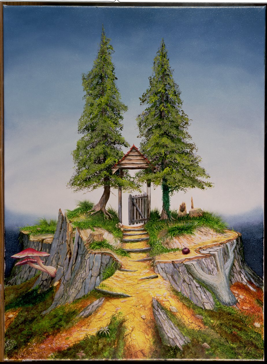 Baumlandschaft, 1992 von Trevor Neal