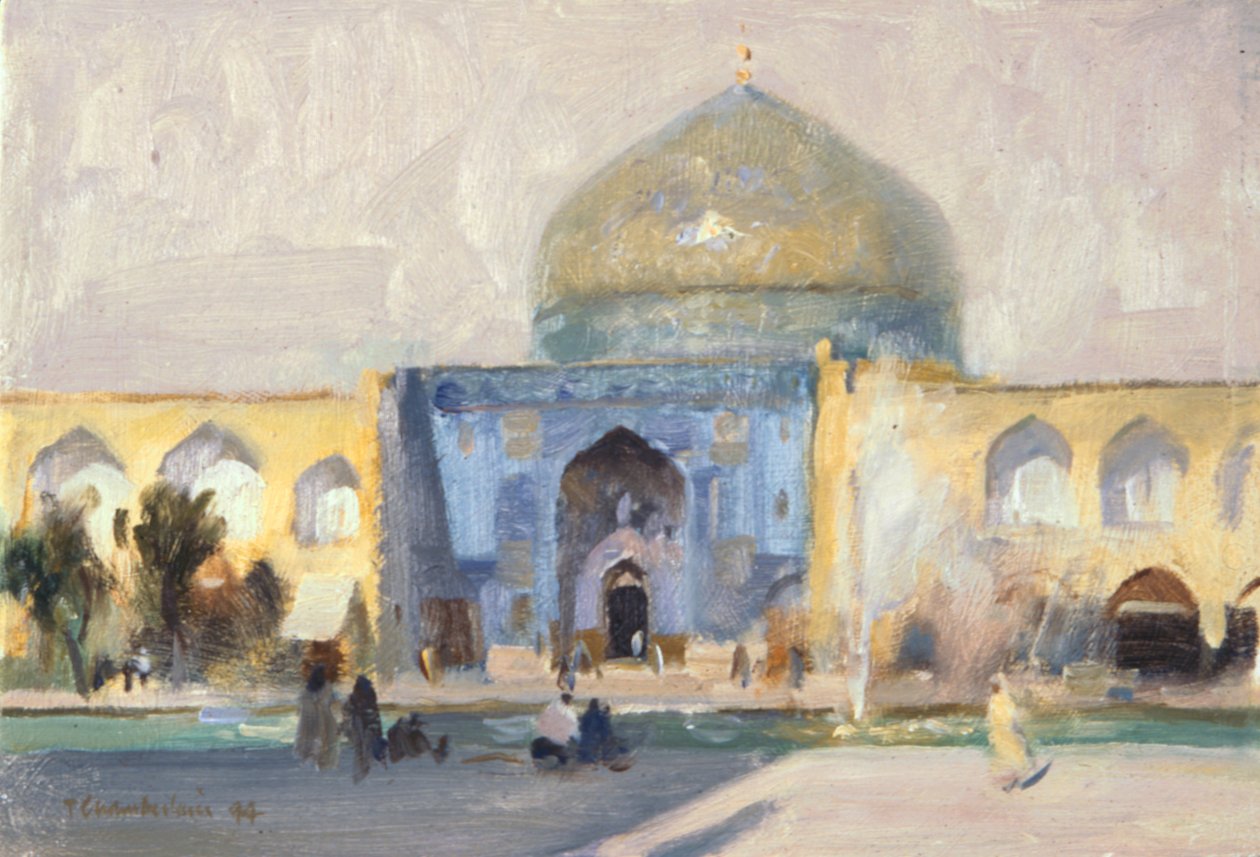 Nachmittag, Damenmoschee, Isfahan von Trevor Chamberlain