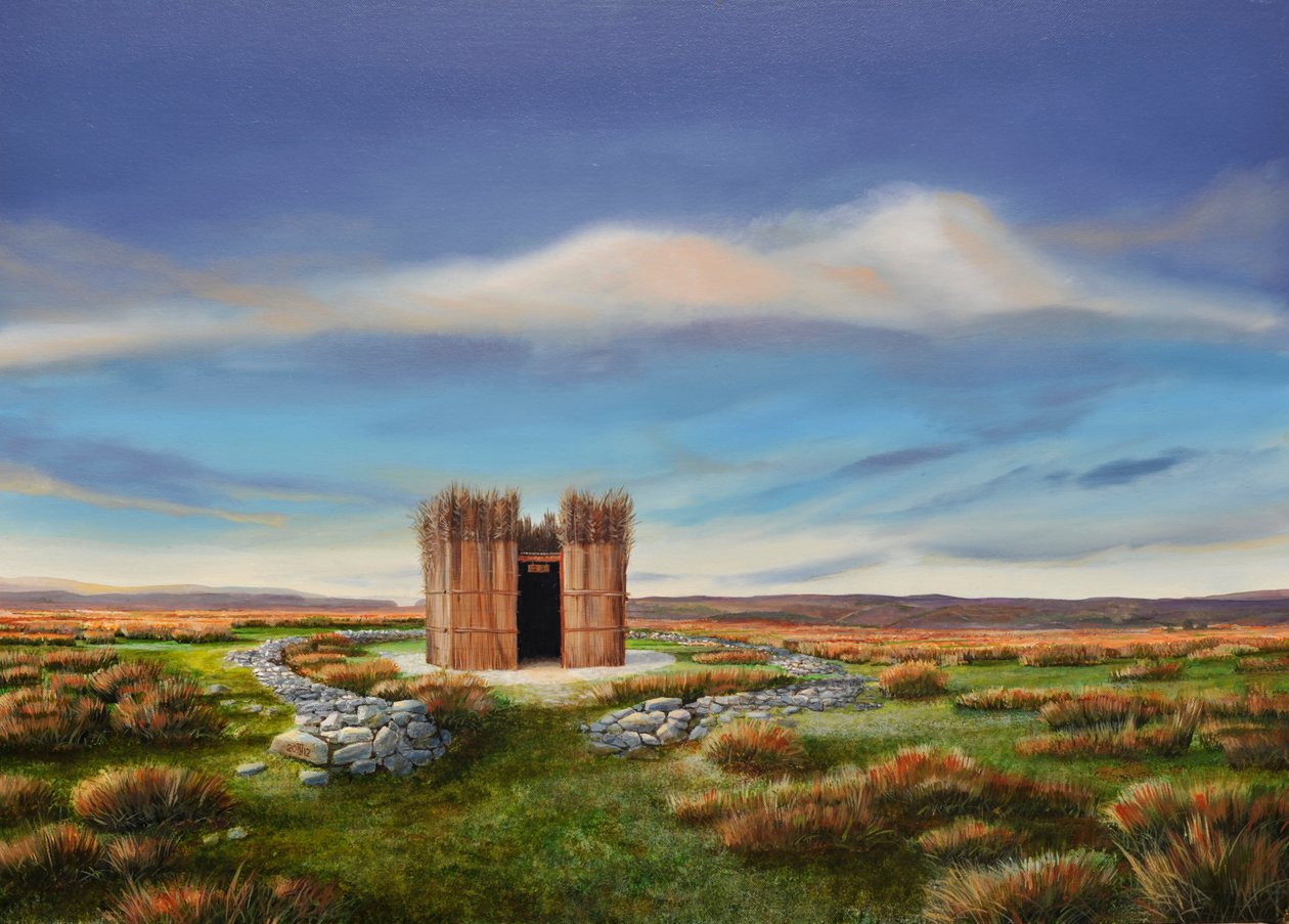 Beduinenhütte in Derbyshire, 2012 von Trevor Neal