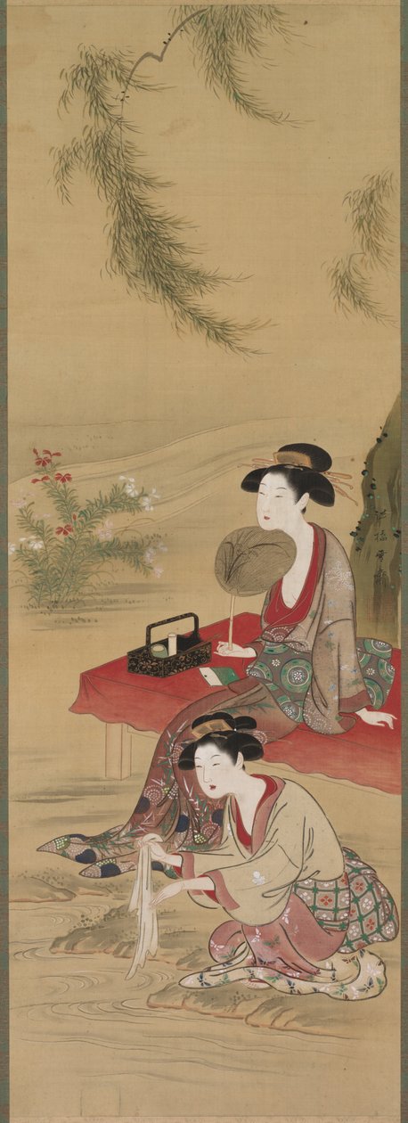 Unter der Weide von Tsukioka Sessai