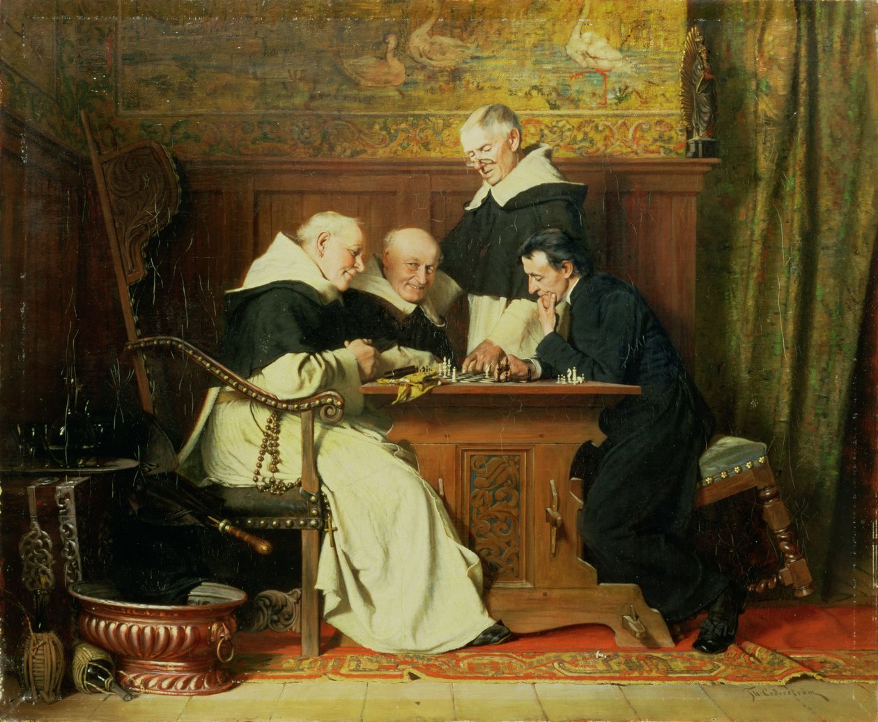 Die Schachspieler von Ture Nikolaus Cederstrom
