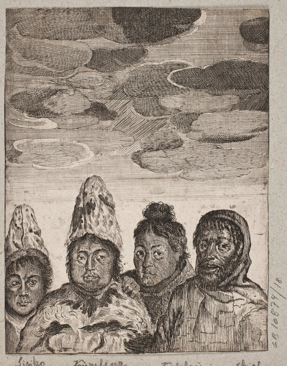 Vier Inuit von Ubekendt