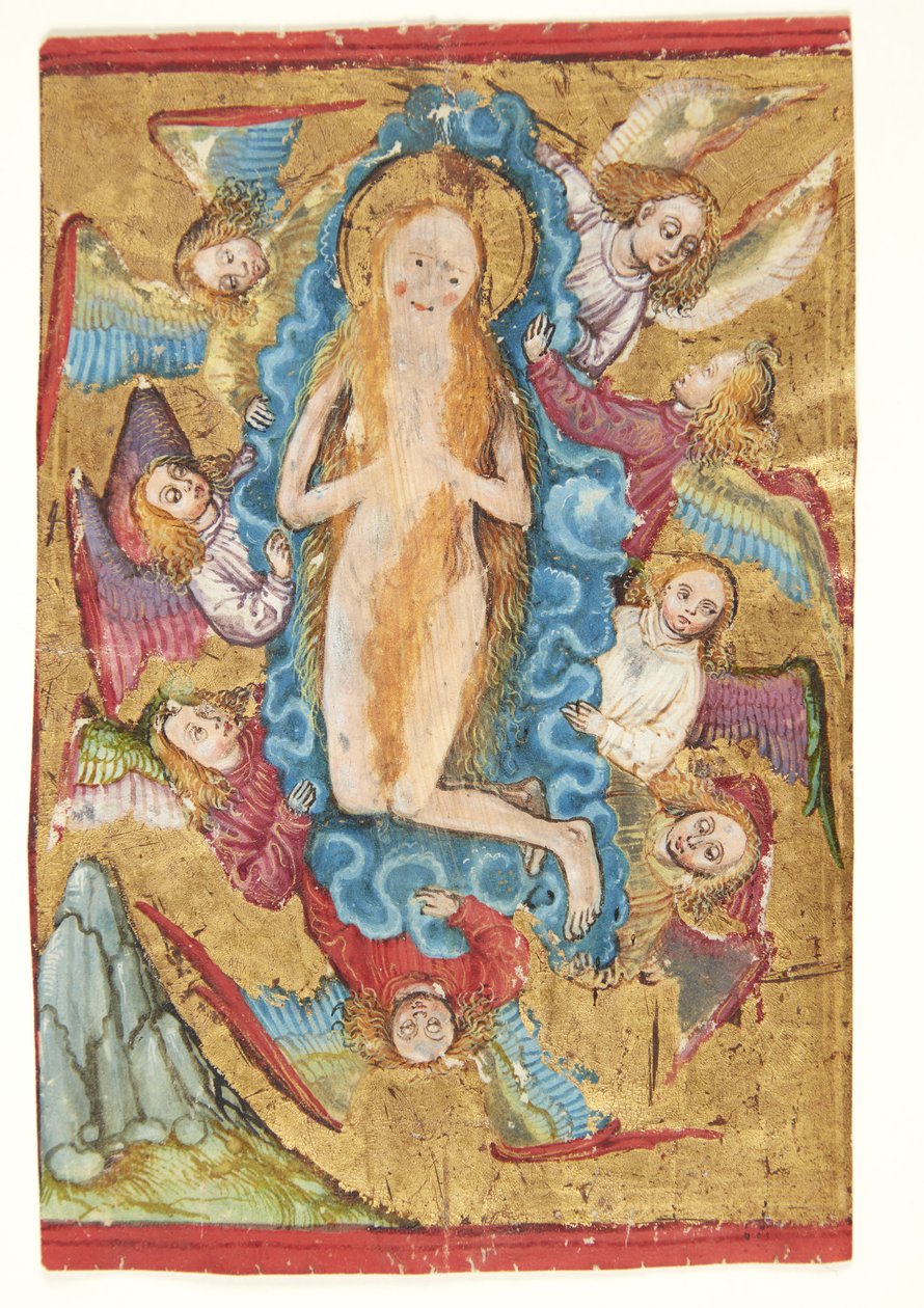 Frau wird von Engeln in den Himmel geführt von Ubekendt