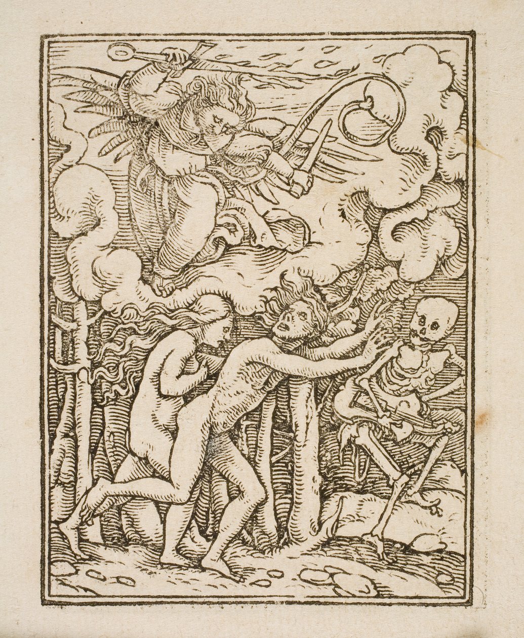 Marie Magdalene kniend an einem Kreuz von Ubekendt
