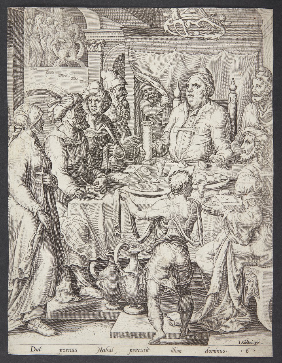 Nabals Fest von Ubekendt efter Maarten van Heemskerck