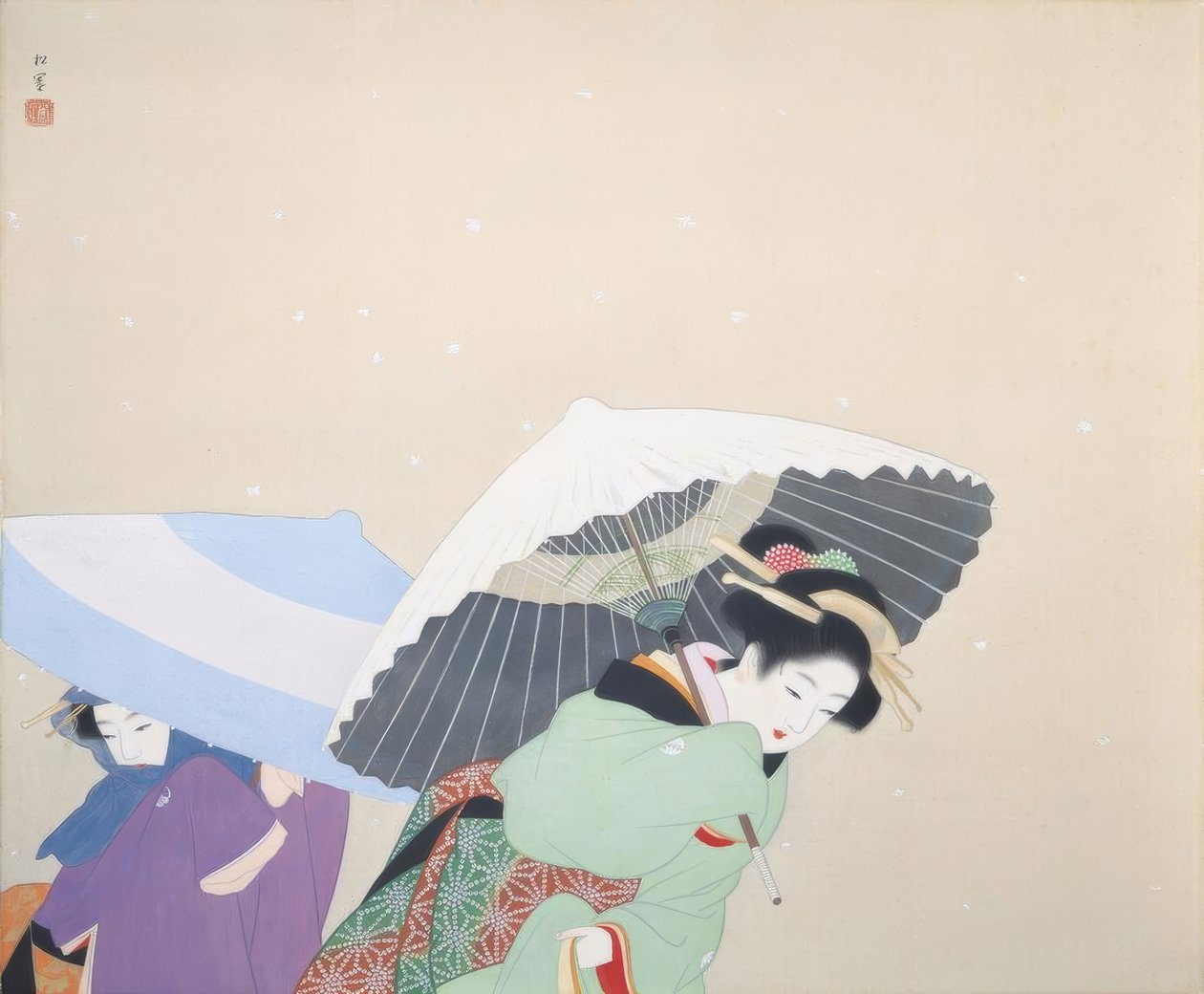 Große Schneeflocken von Uemura Shoen