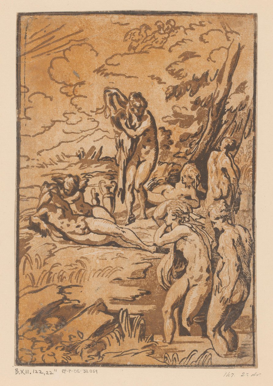 Badende Nymphen von Ugo da Carpi (possibly)