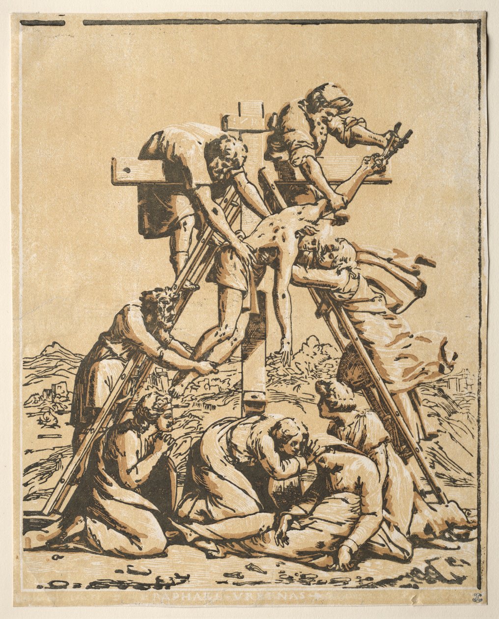 Abnahme vom Kreuz von Ugo da Carpi