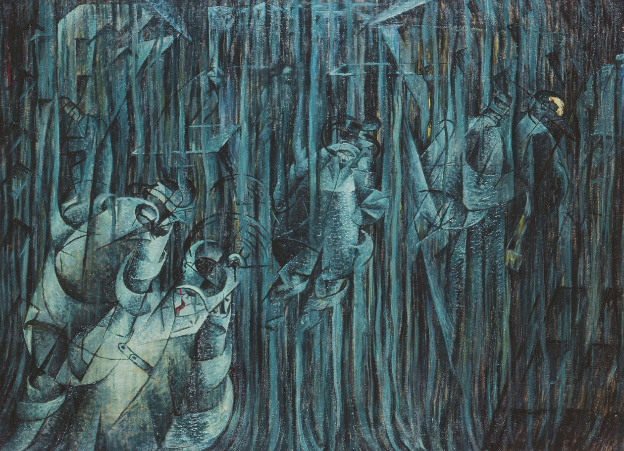 Zustände des Geistes: Diejenigen, die bleiben, 1911 von Umberto Boccioni