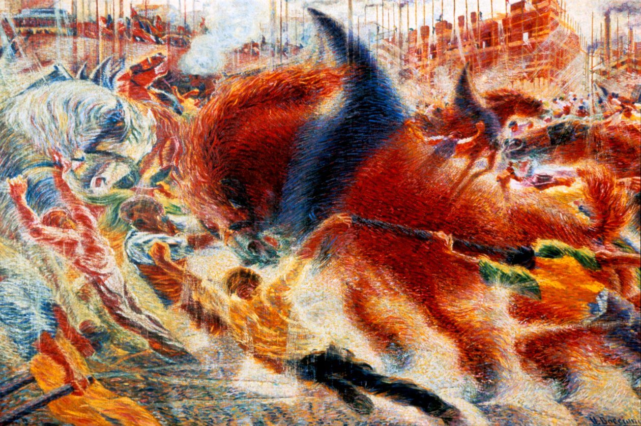 Die Stadt erhebt sich, 1911 von Umberto Boccioni