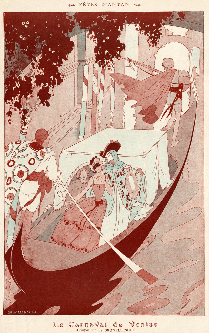 Der Karneval von Venedig von Umberto Brunelleschi