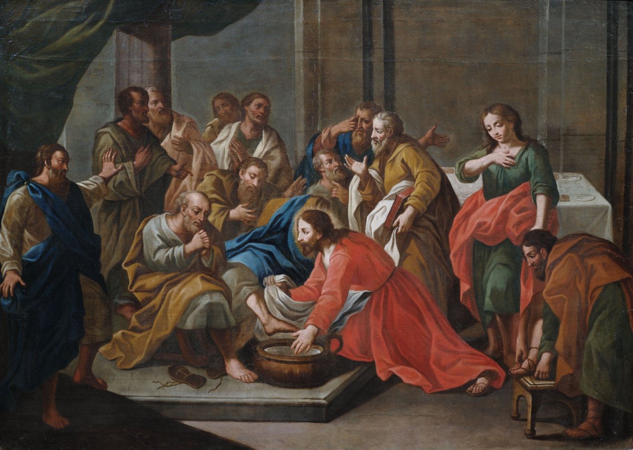 Die Fußwaschung Christi von Unbekannt Unbekannt