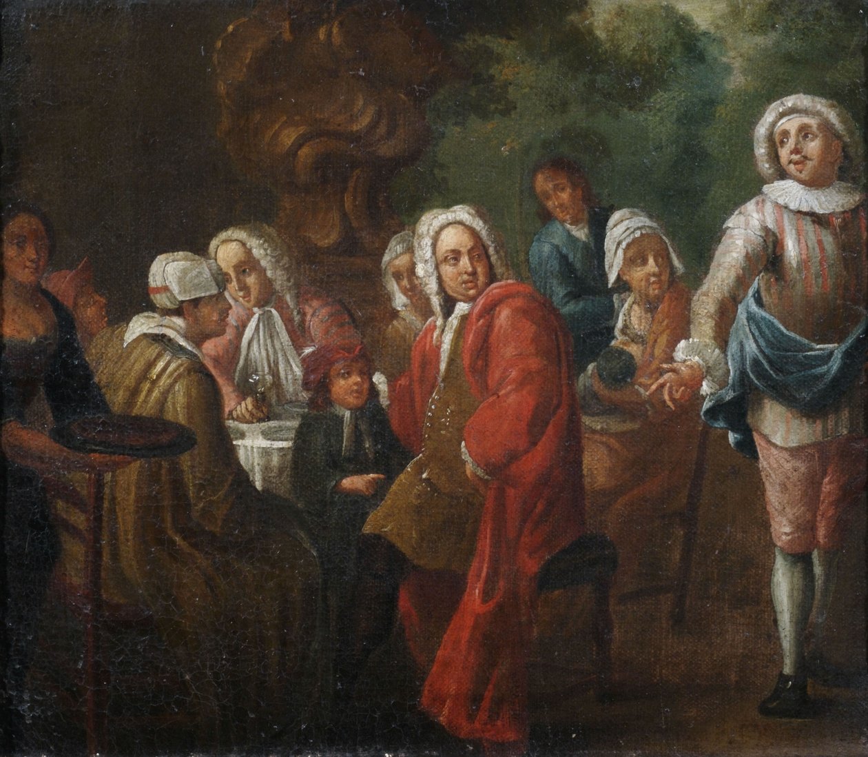 Eine Gesellschaft zu Tisch von Unbekannt Unbekannt