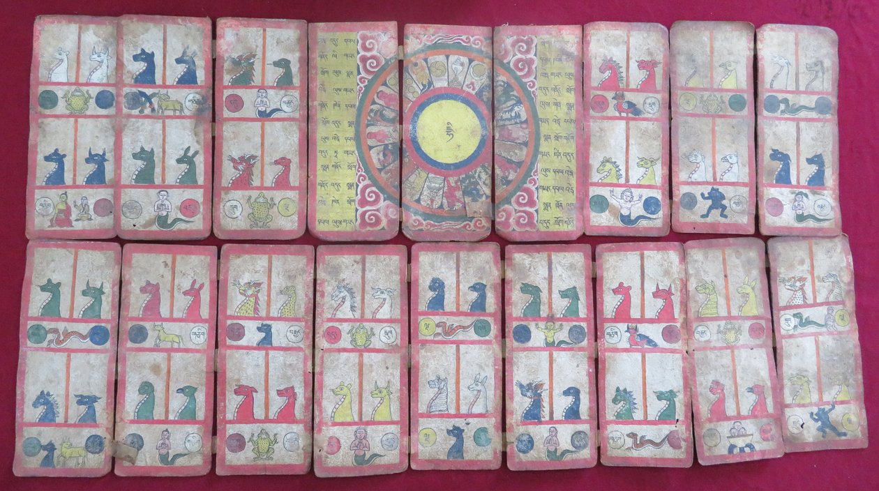 Ersu astrologischer Text, mit Tierkreiszeichen von Unbekannt Unbekannt