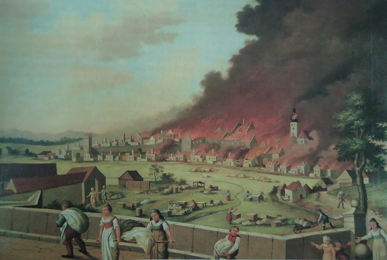 Großbrand von Tirschenreuth 1814 von Unbekannt Unbekannt