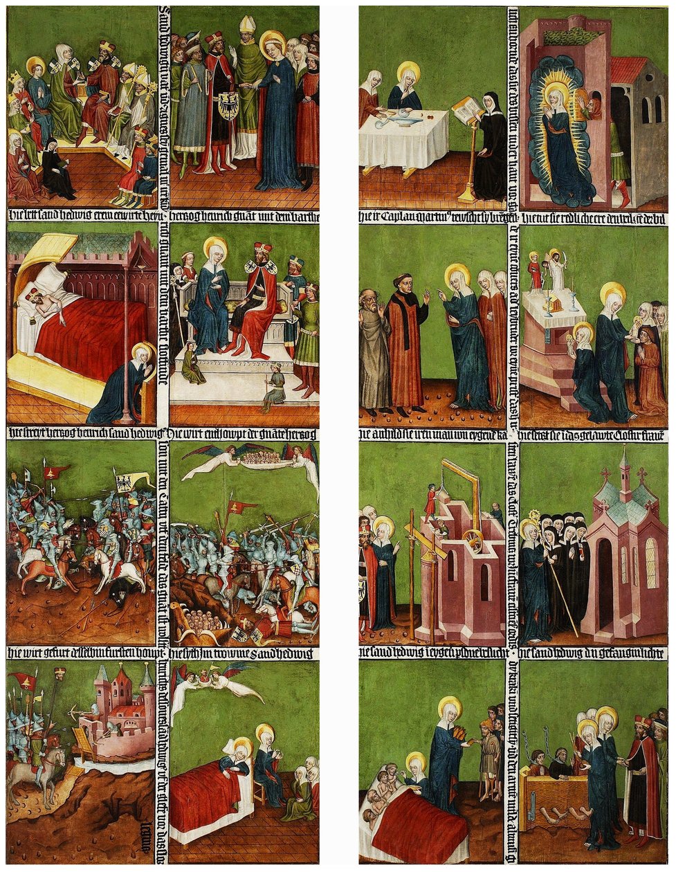Legende der Heiligen Hedwig, Triptychon-Flügel von Unbekannt Unbekannt