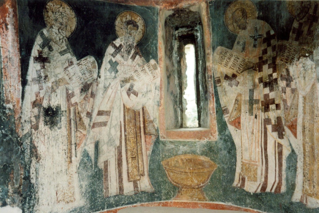 Fresko der Kirche St. Nikolaus Bolnichki von Unbekannt Unbekannt