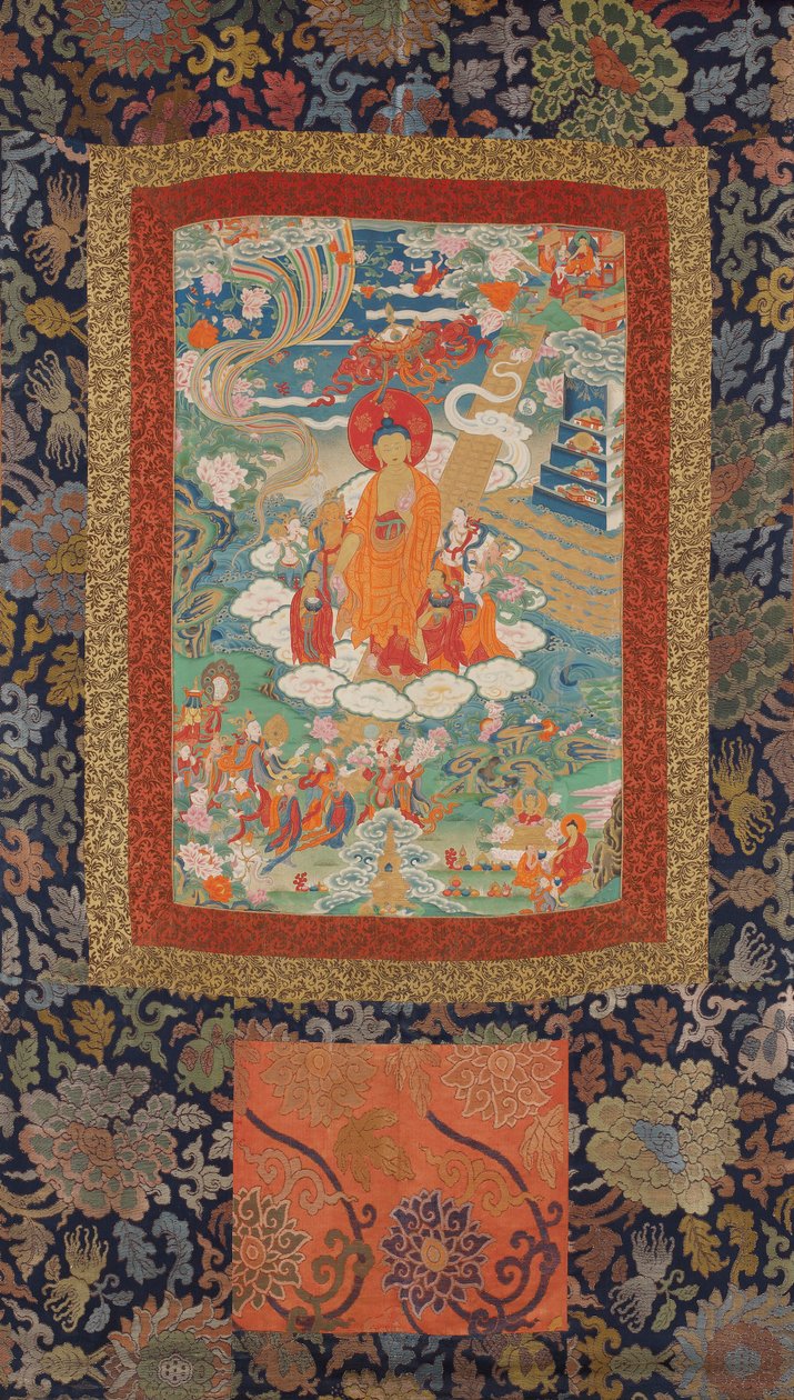 Shakyamuni steigt vom Himmel der 33 Götter herab von Unbekannt Unbekannt