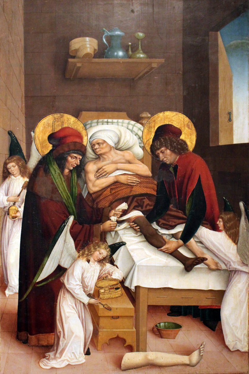 Wunder der heiligen Cosmas und Damian von Unbekannt Unbekannt