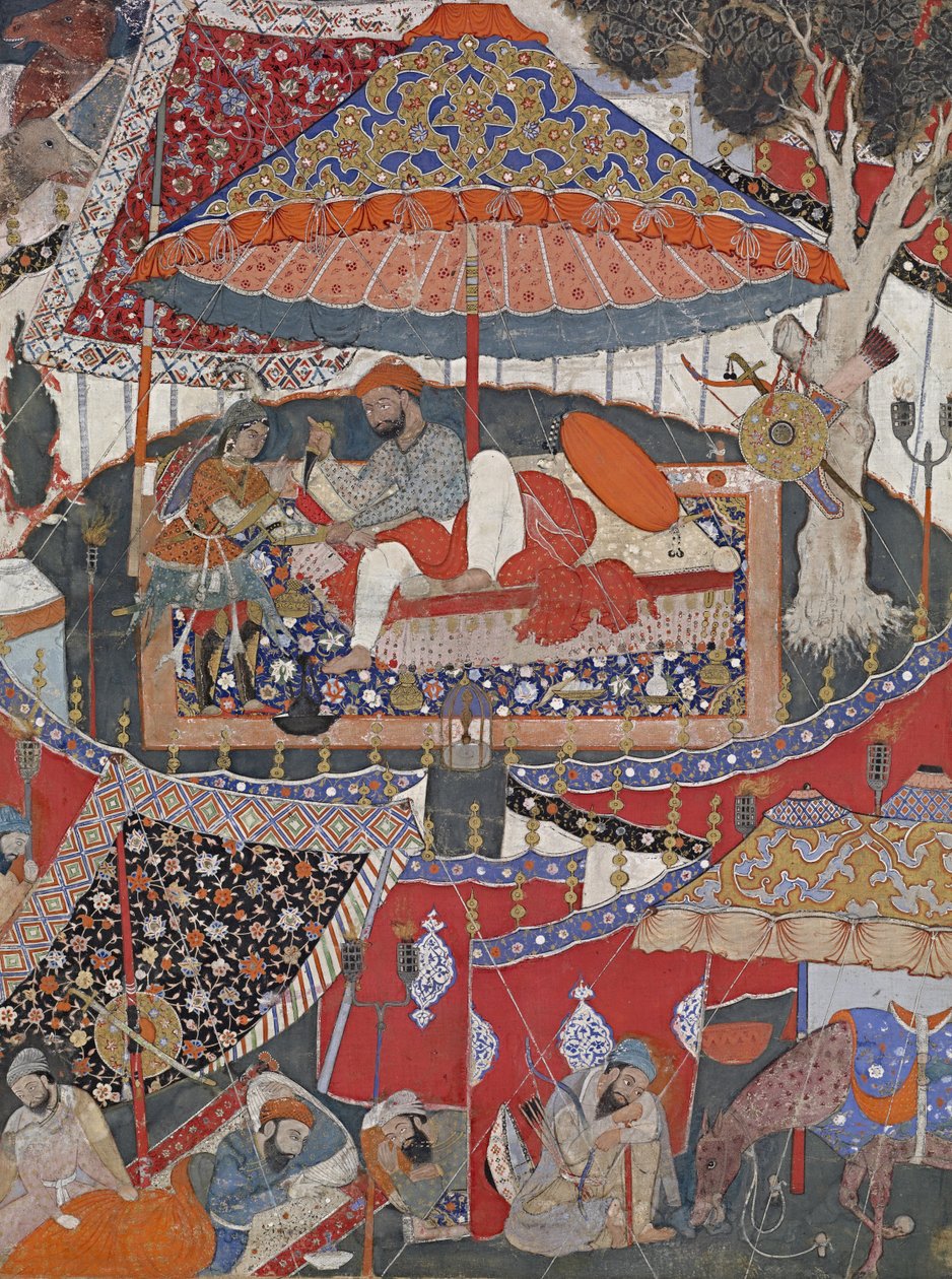 Eine Seite des Dastan-i Amir Hamza (Hamzanama) von Unbekannt Unbekannt