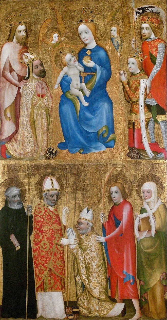 Anonym - Votivbild des Erzbischofs Jan Oko von Vlašim von Unbekannt Unbekannt
