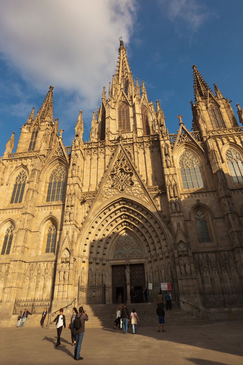 Barcelona, Spanien. Die gotische Kathedrale. von Unbekannt Unbekannt