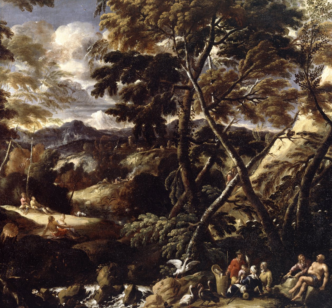 Waldlandschaft von Unbekannt Unbekannt
