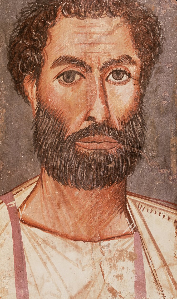 Fayum-Porträt eines Mannes von Unbekannt Unbekannt