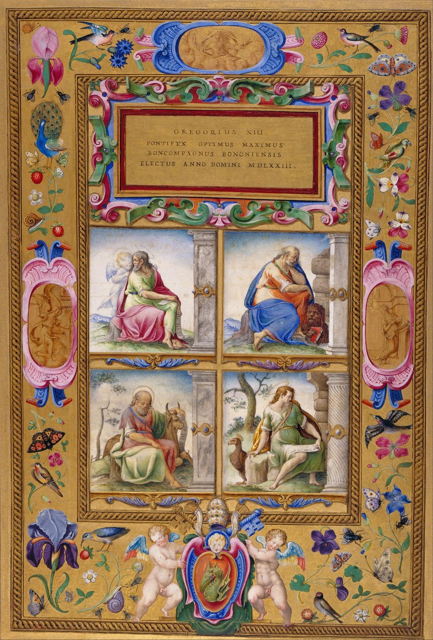 Die vier Evangelisten von Unbekannt Unbekannt
