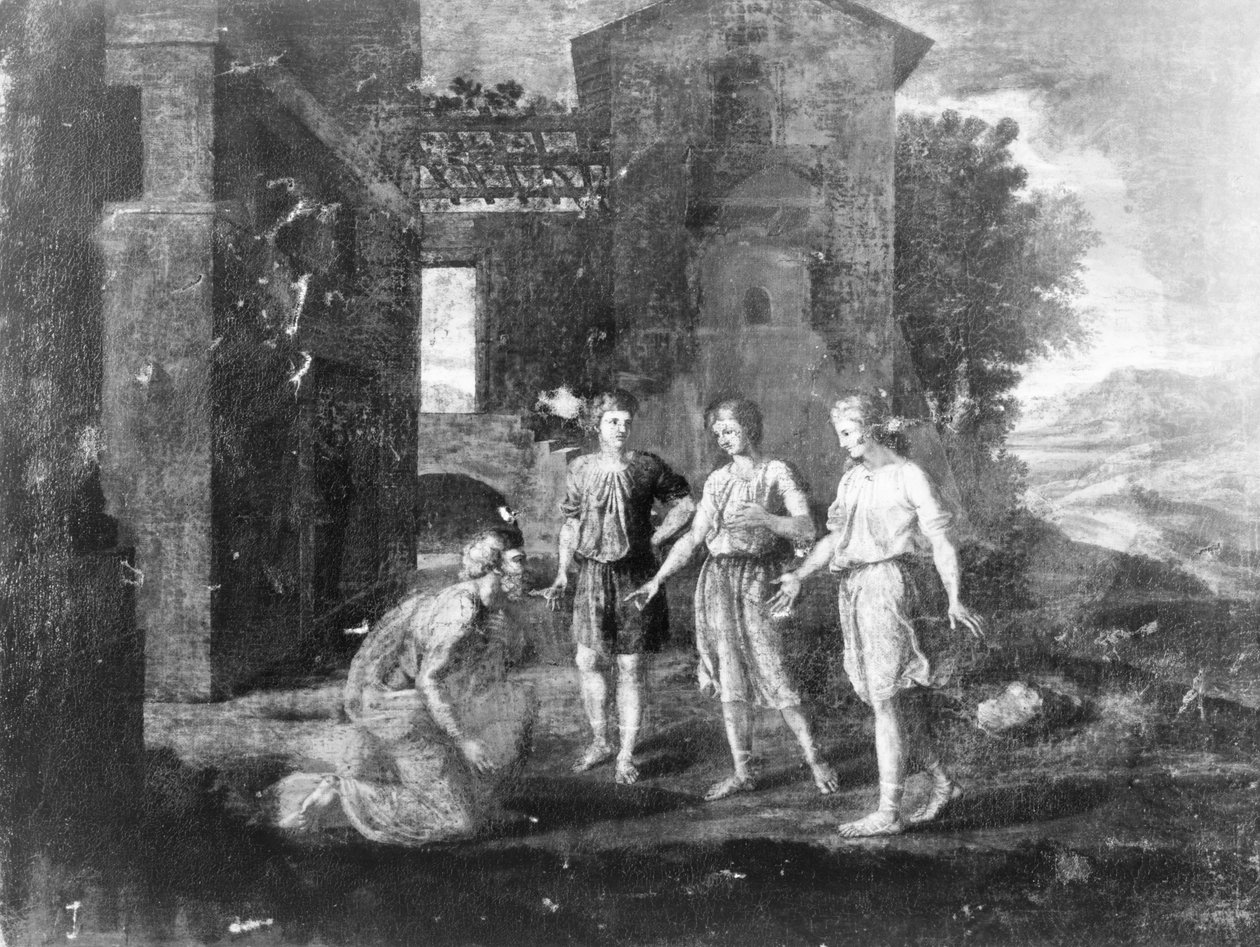 Abraham und die Engel von Unbekannt Unbekannt